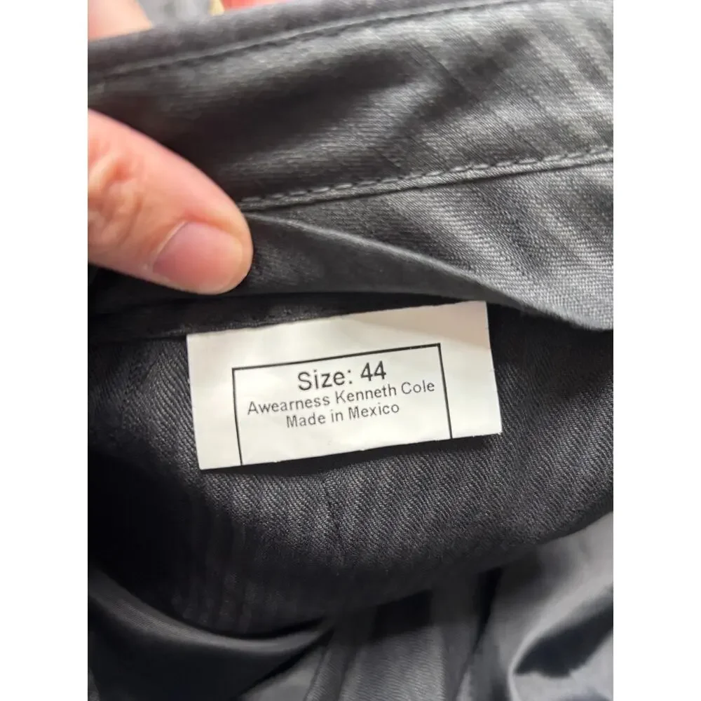 Kenneth Cole Awearness Mens Gray Modern Fit Dress Pants Size 44